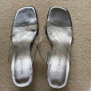 Pierre Dumas Women’s Carmela Clear Strappy Sandals
